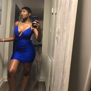 Royal blue dress